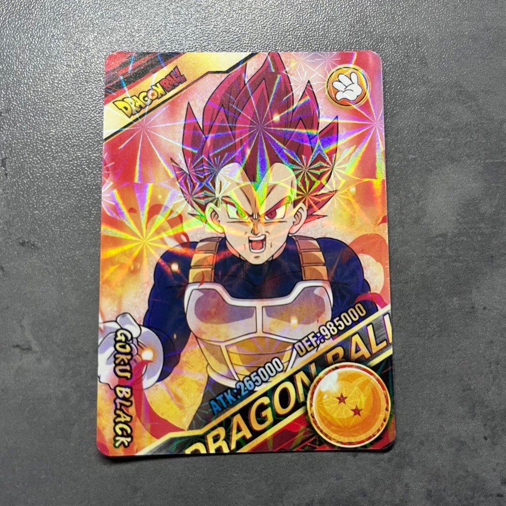 Dragon Ball Z Vegeta Black Shiny Holographic Collectible Trading Card